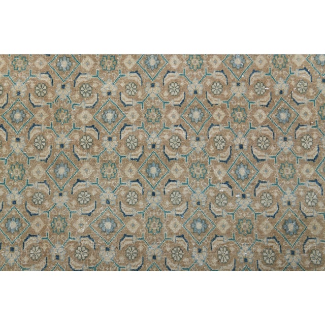 Orange 1970s Vintage Persian Handmade Wool Cotton Orange Area Rug For Sale - Image 8 of 11