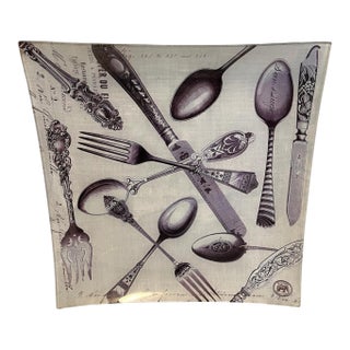 1980s Michel Design Works Forks Spoons Platter For Sale