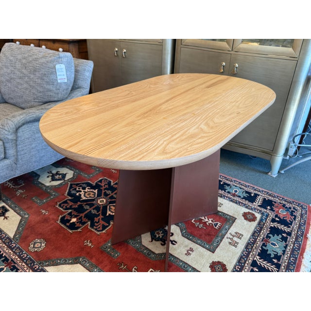 Wood Croft House Tula Racetrack Dining Table For Sale - Image 7 of 12