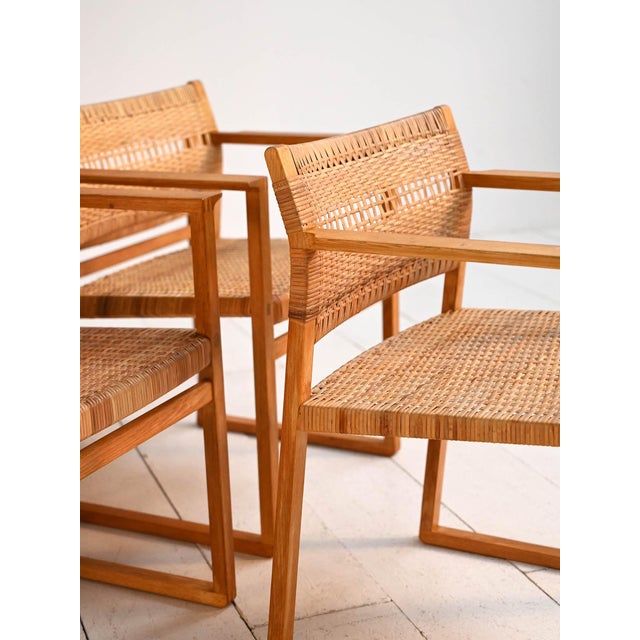 Model BM62 Chairs by Børge Mogensen, 1950s, Set of 6 For Sale - Image 14 of 16