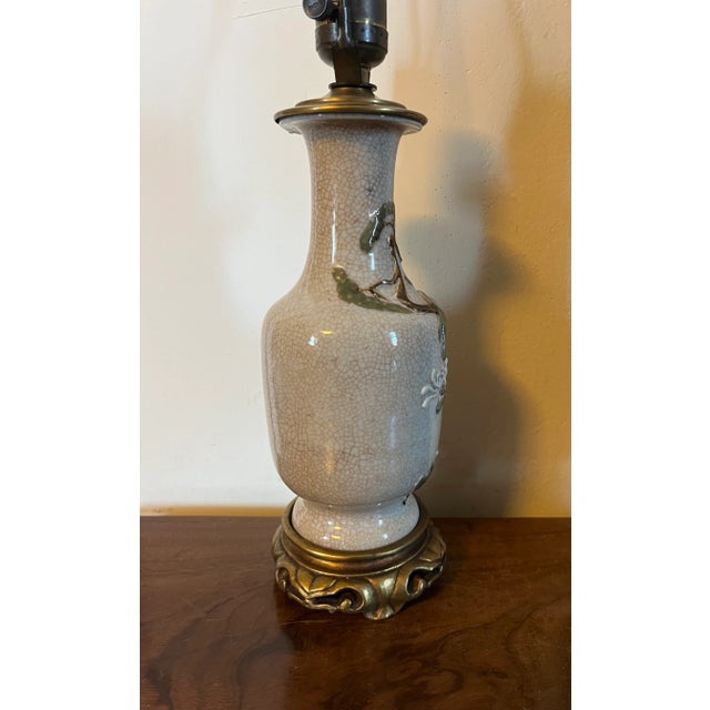 19th Century Antique 19th Century Chinese Export Porcelain Vase Mounted as a Lamp For Sale - Image 5 of 12