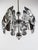 Space Age Chrome Chandelier in Crystal Glass Optic Lens by Oscar Torlasco, 1970s For Sale - Image 3 of 18