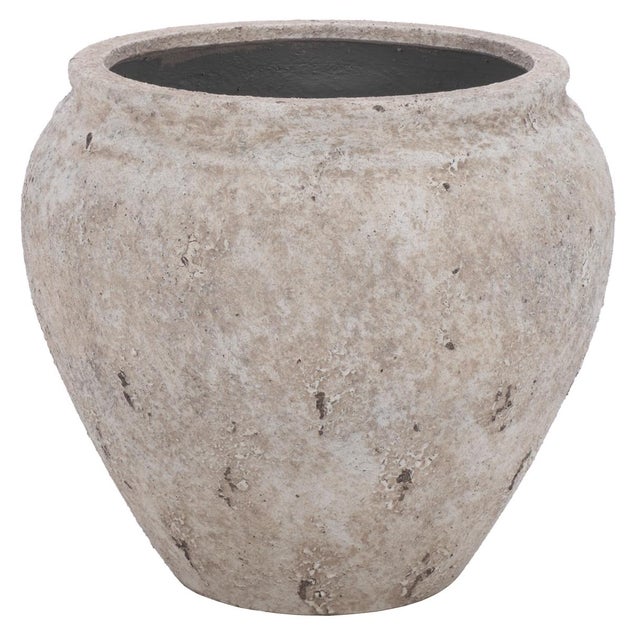 Ramsey Large Planter Pot, Antique White For Sale In Philadelphia - Image 6 of 6