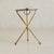 1960s Spanish Brass + Silverplate Tripod Tray Table, 1960s For Sale - Image 5 of 9