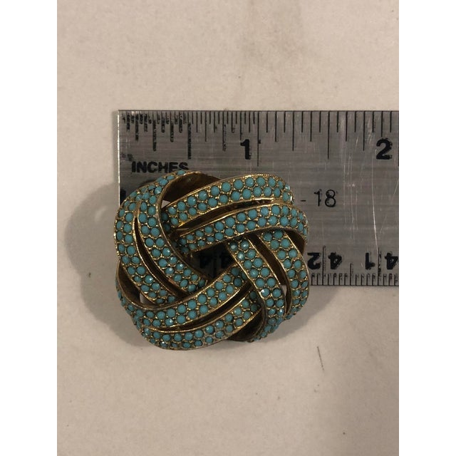 1950s Les Bernard Celtic Knot Brooch Pin For Sale - Image 6 of 7