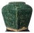 Antique Chinese Hexagon Ginger Jar: Jade Green Glazed Shiwan Pottery For Sale