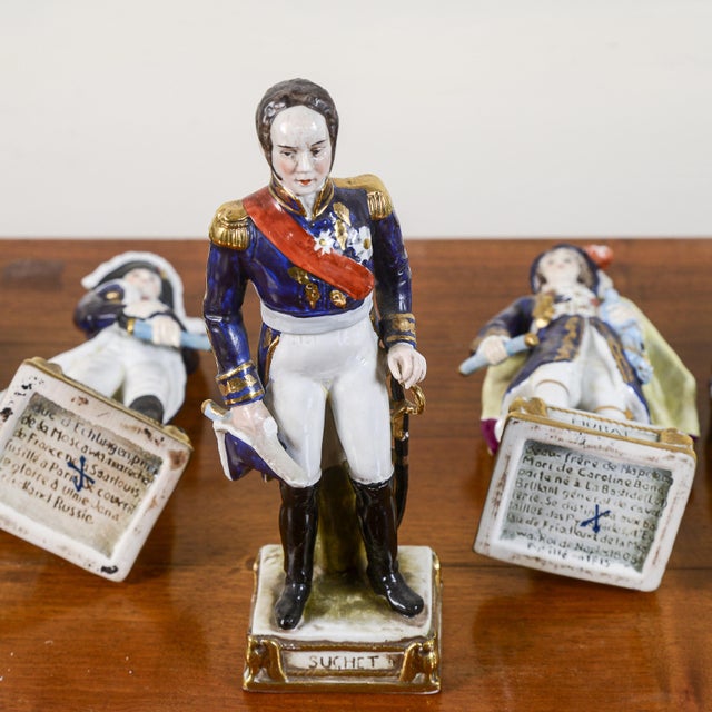 Ceramic Toy Soldier Figurines by Meissen, Set of 9 For Sale - Image 5 of 9