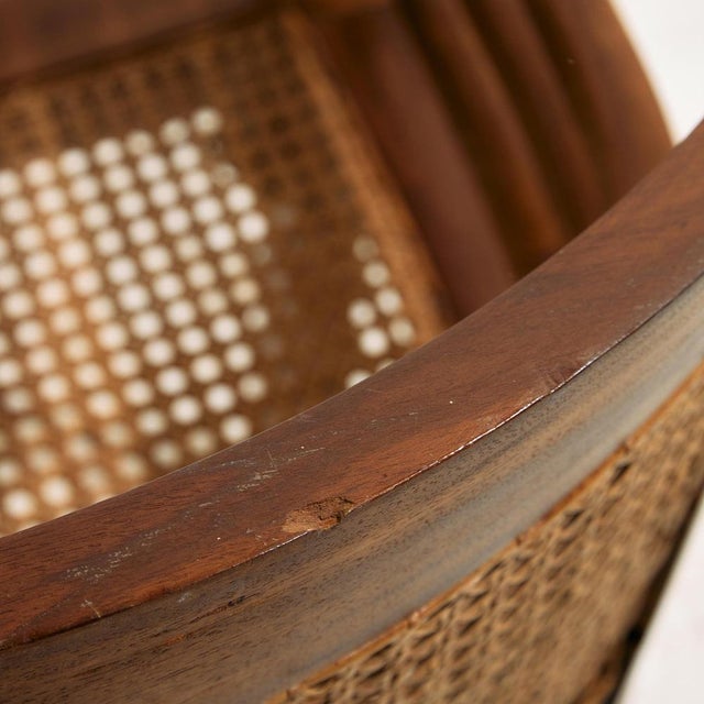 Beech and Rattan Armchair, 1970s For Sale - Image 10 of 18