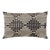 Turkish Balck & White Color Velvet Ikat Pillow For Sale