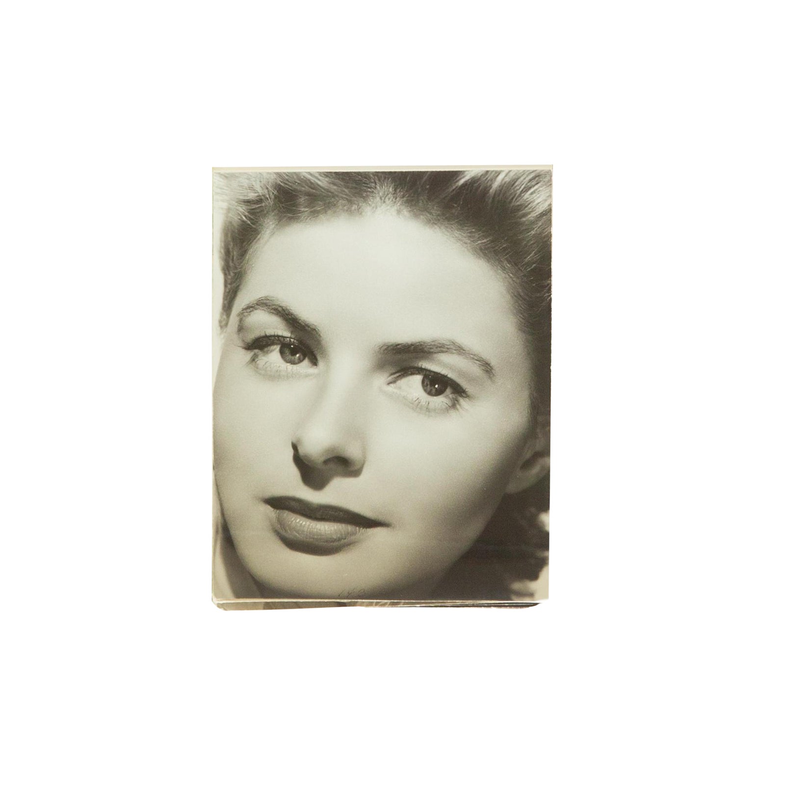 Vintage Ingrid Bergman Headshot Photograph