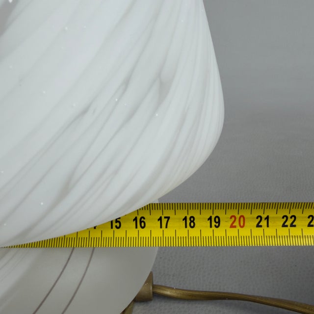 Mushroom Table Lamp in Satin-Finished and Spotted Murano Glass, 1970s For Sale - Image 9 of 11