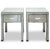 Wood Mid 20th Century Pair of Hollywood Regency Style Mirrored Side Tables For Sale - Image 7 of 9