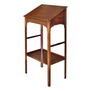 Late 20th Century Mahogany Georgian Style Lectern by Scully & Scully For Sale
