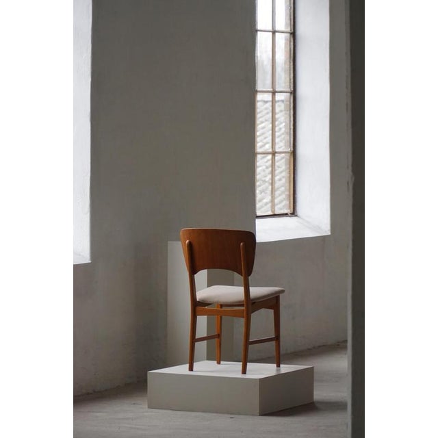 Mid-Century Danish Dining Chairs in Oak, Teak and Mohair, 1960s, Set of 6 For Sale - Image 11 of 18