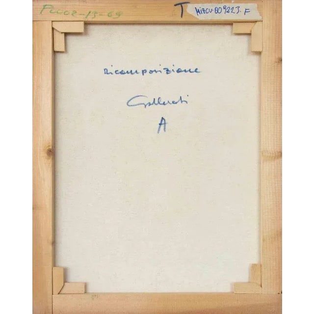 Alberto Gallerati, Recomposition, Oil on Canvas, 1970s For Sale - Image 4 of 5