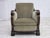 Danish Lounge Chair in Velour and Carved Oak, 1950s For Sale - Image 10 of 18
