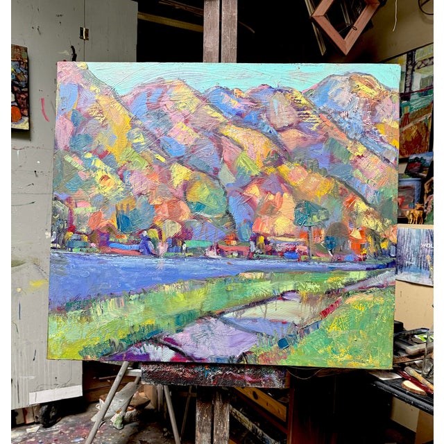 Contemporary Landscape Oil on Canvas Berkeley California Hills Hartman Plein Air For Sale - Image 4 of 6