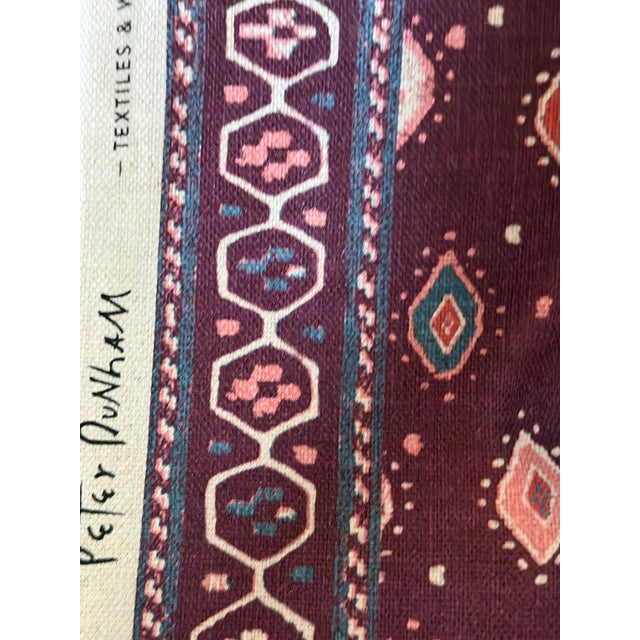 Peter Dunham Oona - Aubergine Sku: 111ona04 Linen Fabric 5 2/8 Yards For Sale - Image 4 of 4