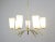 Large Mid-Century Brass & Glass Chandelier, 1960s For Sale - Image 9 of 12