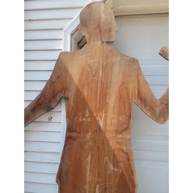 Vintage 1960's 7-Foot Tall Hand Painted Plywood Cutouts - Ike & Tina Turner Revue For Sale - Image 11 of 18