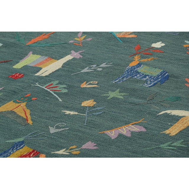 Made with handwoven wool, this 5x6 Kilim represents an exciting new line of Modern Classics and contemporary flatweaves by...