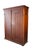 Victorian Primitive Antique American Victorian Poplar Closet Cupboard Linen Press Cabinet For Sale - Image 3 of 18
