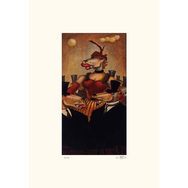 American Markus Pierson "American Coyote in Paris" 5 Hand Signed Limited Ed Photoliths For Sale - Image 3 of 13
