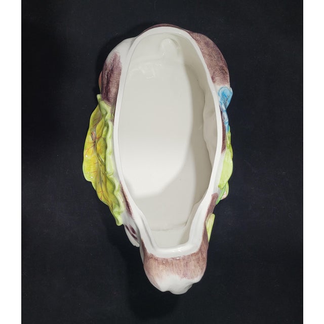 Ceramic Vintage Hand-Painted Jay Willfred Diu Andrea by Sadek Bunny Rabbit Tureen For Sale - Image 7 of 12