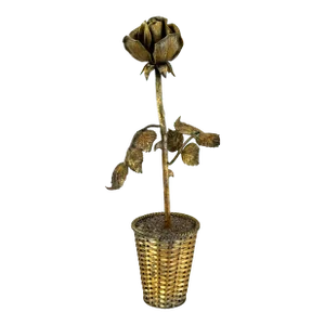 Vintage Tiffany & Co Gilded Sterling Potted Flowet