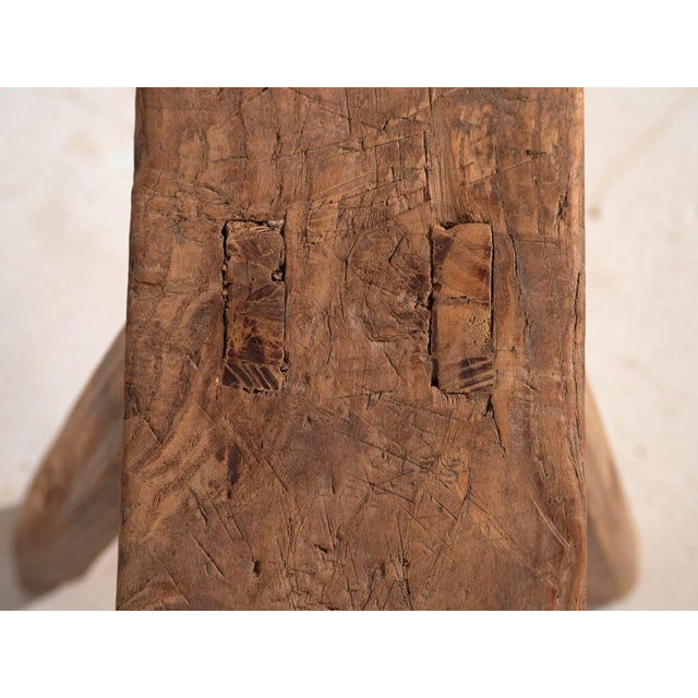 Antique solid wood bench (c.1870) Dimensions: Length: 124 cm Depth: 14 cm Height: 44 cm Style: Qing Dynasty Materials and...