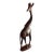 Vintage Handcarved Wood Giraffe Figurine For Sale