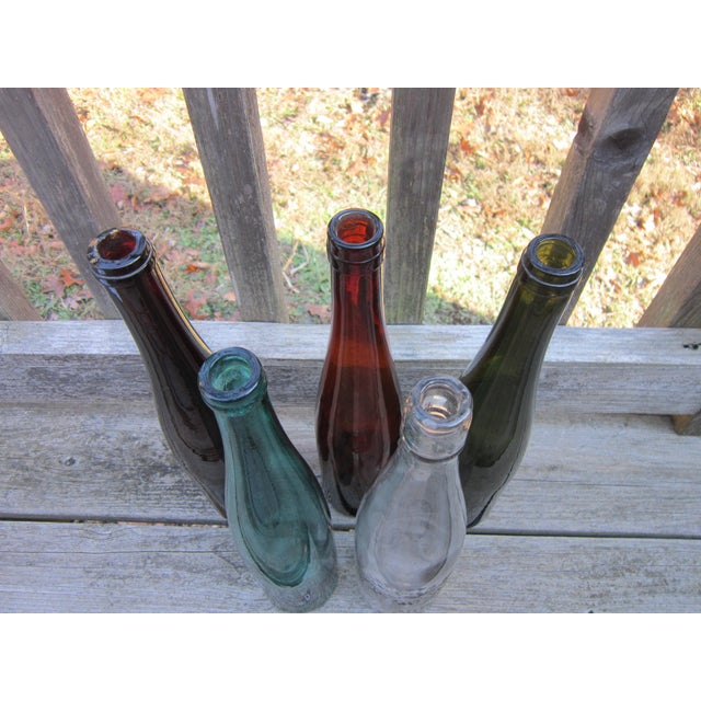 This instant collection of gorgeous antique wine hock bottles come with an interesting background! Sourced from a working...