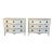 Swedish Gustavian Serpentine Painted Chests of Drawers, Pair For Sale