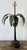 Metal Vintage Bronze Palm Tree Lamp For Sale - Image 7 of 12