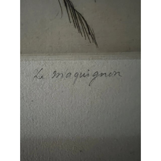 Black François De Herrain, Portrait of a Horse Seller, Drawing on Paper For Sale - Image 8 of 10