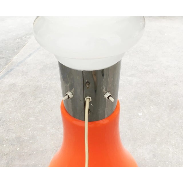 Mid-Century Italian Glass Floor Lamp attributed to Mazzega For Sale - Image 14 of 15