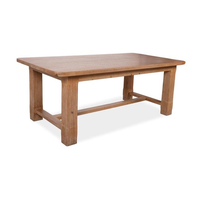 Marktex Wooden Dining Table, Brown Pine, 100 X 200 Cm For Sale - Image 12 of 12