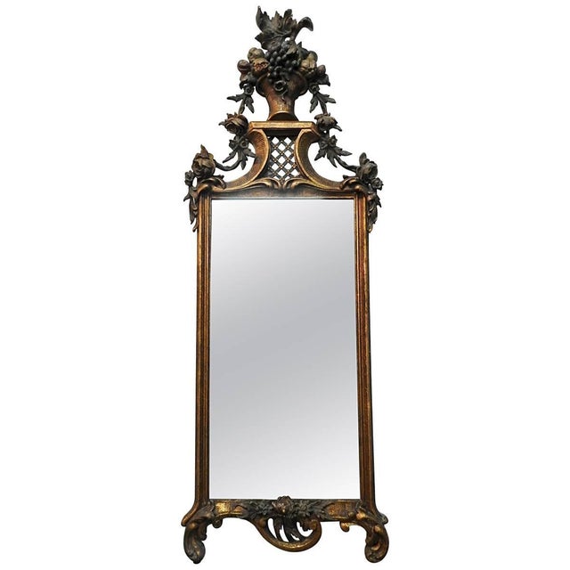 19th Century French Flower Basket Mirror For Sale - Image 11 of 11