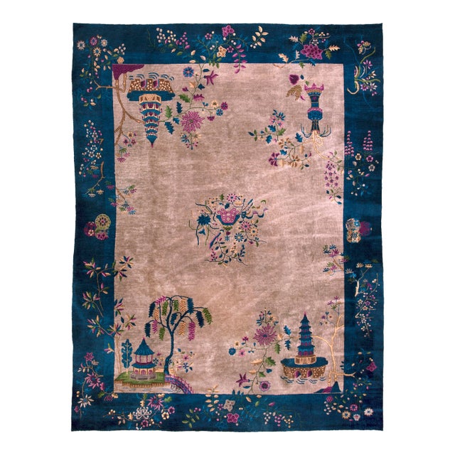1920s Chinese Art Deco Carpet For Sale