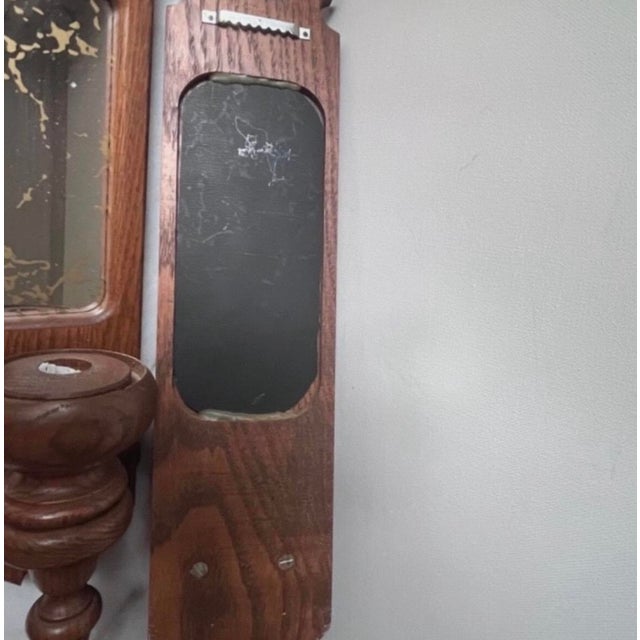 Vintage Wooden Wall Candle Holders With Mirrors Set of 2 For Sale In Greensboro - Image 6 of 9