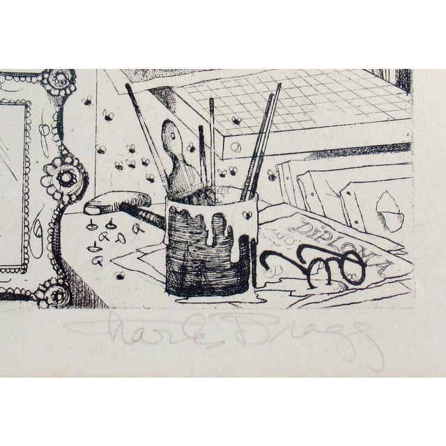 Late 20th Century Charles Bragg Kramer The Framer (The Frame Shop) C.1980 Reproduction Print For Sale - Image 5 of 7