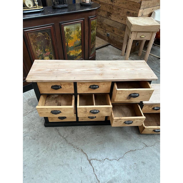 Asymmetrical Shop Counter with Drawers For Sale - Image 6 of 10