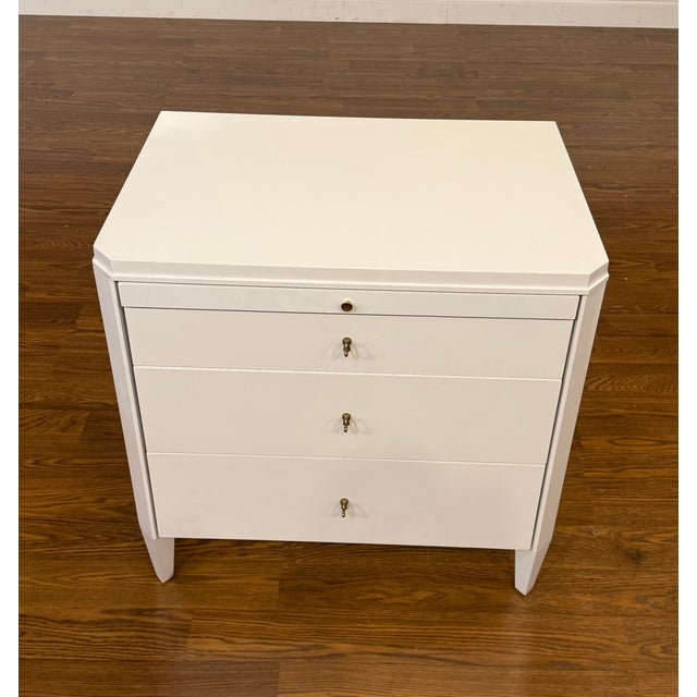 Transitional Bedside Chest/Nightstand by Highland House For Sale - Image 3 of 10