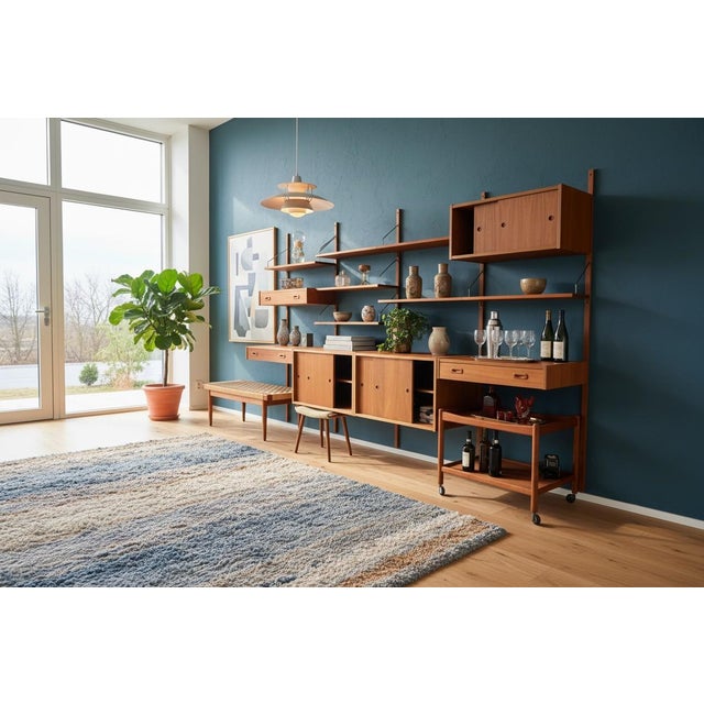 Large PS System Shelving in Teak, Denmark, 1960s For Sale - Image 12 of 18