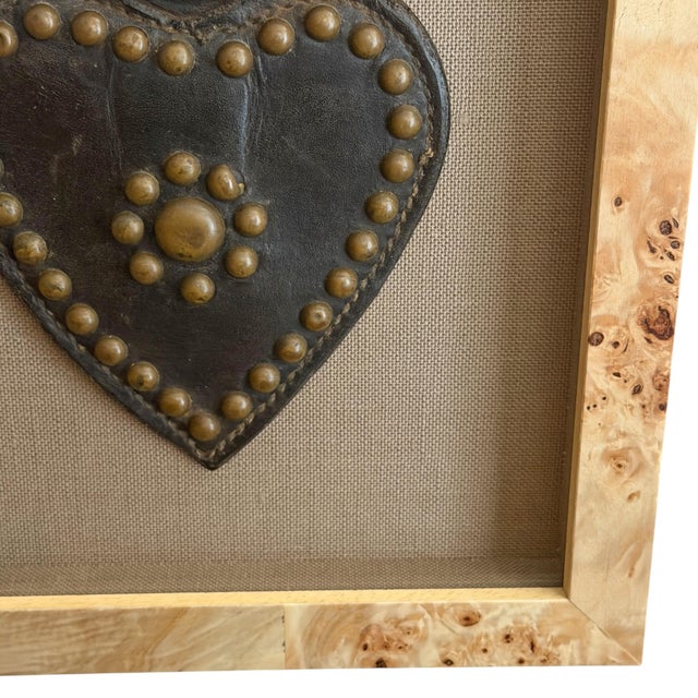 Brown Framed 19th Century American Horse Harness Heart For Sale - Image 8 of 10