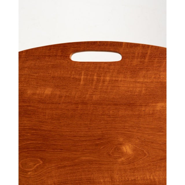 Wood White Thea Trolley with Teak Inserts by Yngve Ekström for Swedese, 1950s For Sale - Image 7 of 9