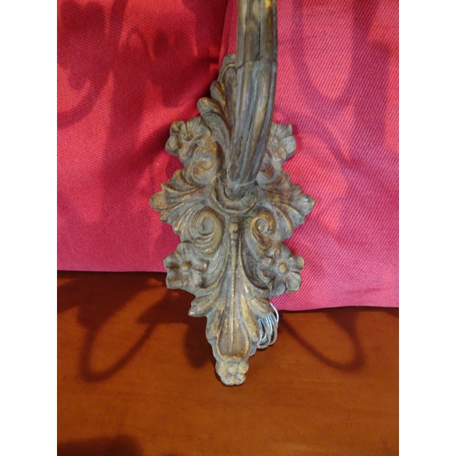 19th Century Italian Iron and Tole Sconces, Pair For Sale In New Orleans - Image 6 of 12
