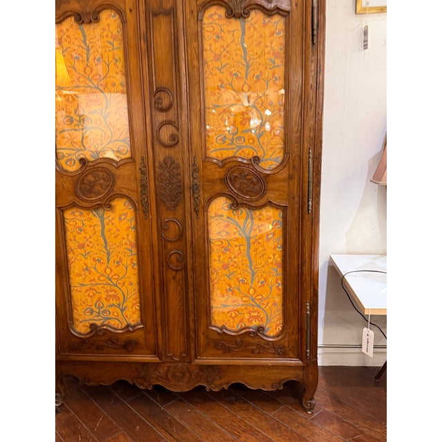 Wood 19th Century French Provincial Louis XV Armoire For Sale - Image 7 of 11