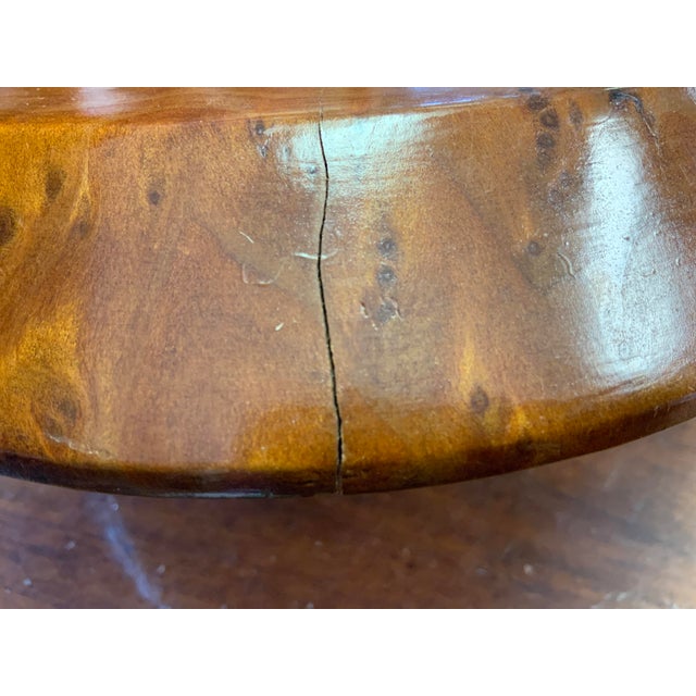 Late 20th Century Late 20th Century Burlwood Covered Bowl For Sale - Image 5 of 9