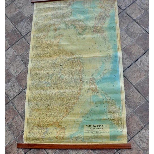 Vintage Korea and China Map, 1953 For Sale - Image 10 of 11